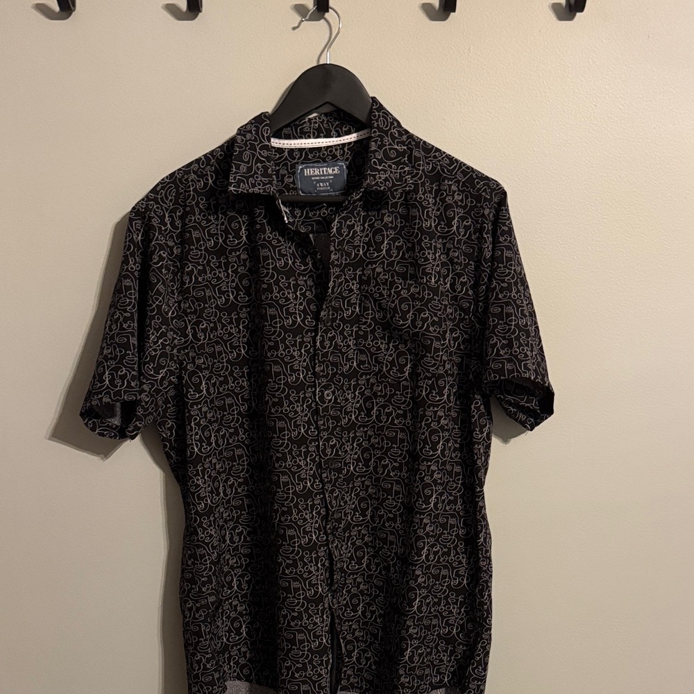 Black and White Casual Shirt